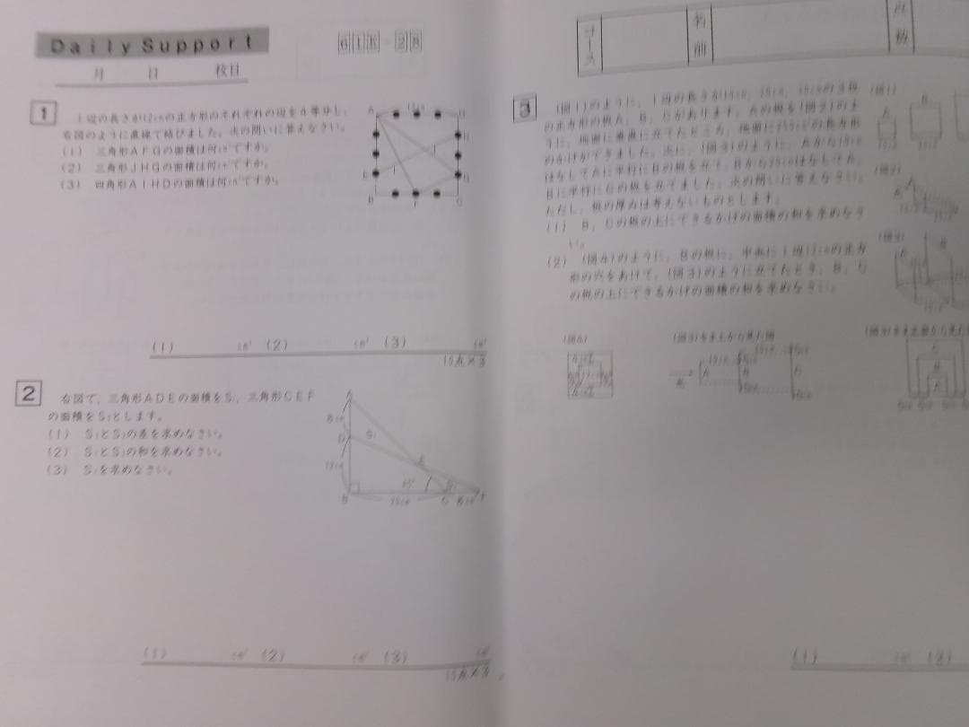 サピックス＊デイリーサポート＊6年算数／38回完全版＊2022年