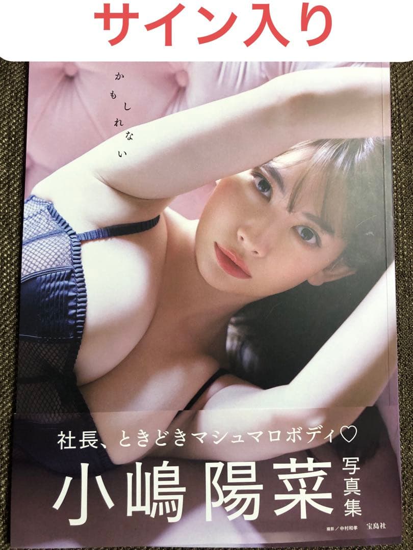 かもしれない サイン入り 小嶋陽菜 写真集 - メルカリ