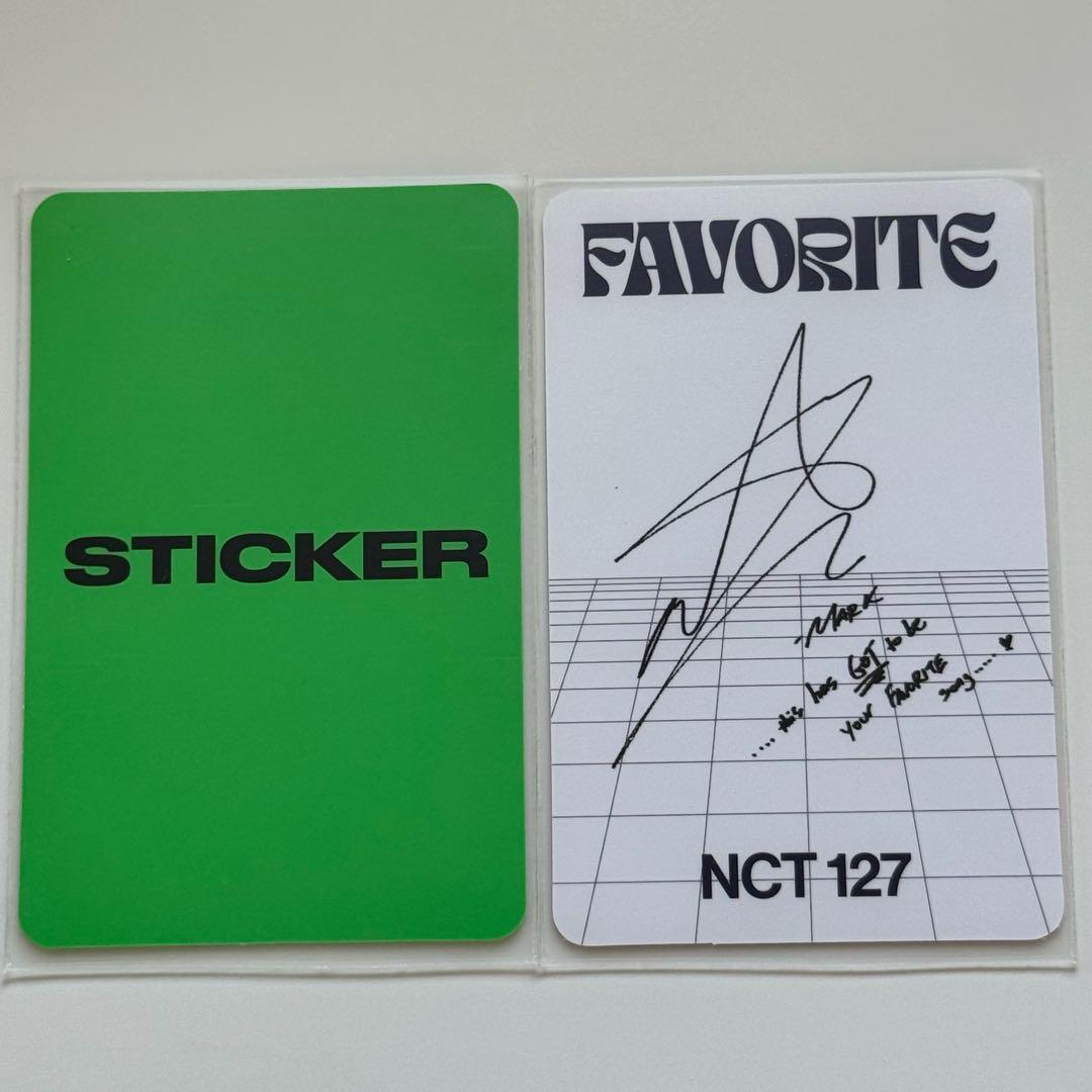 NCT127 sticker favorite トレカセット マーク - メルカリ