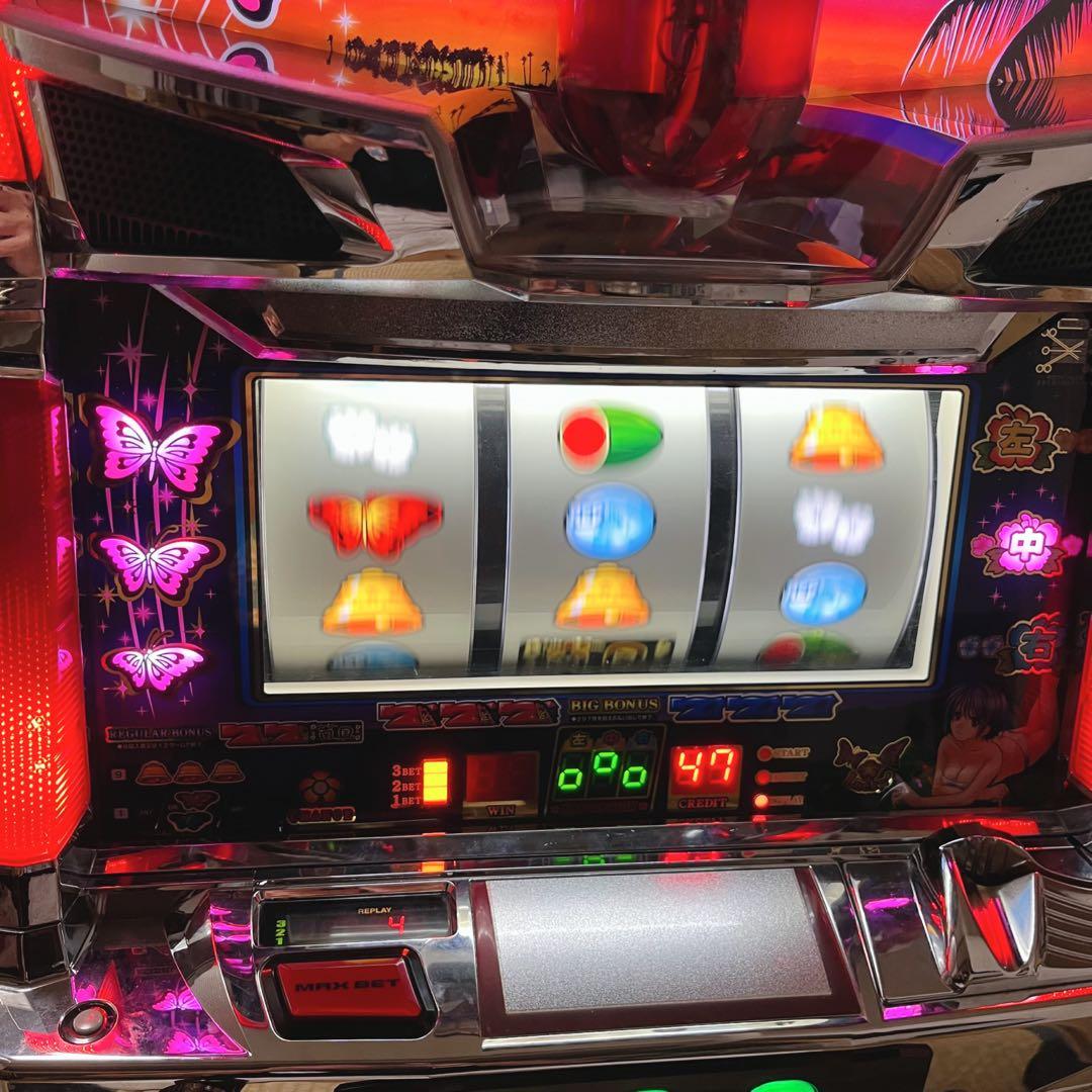 美品 人気機種 南国育ち 沖スロ 音量調整可 メダル不要 パチスロ実機