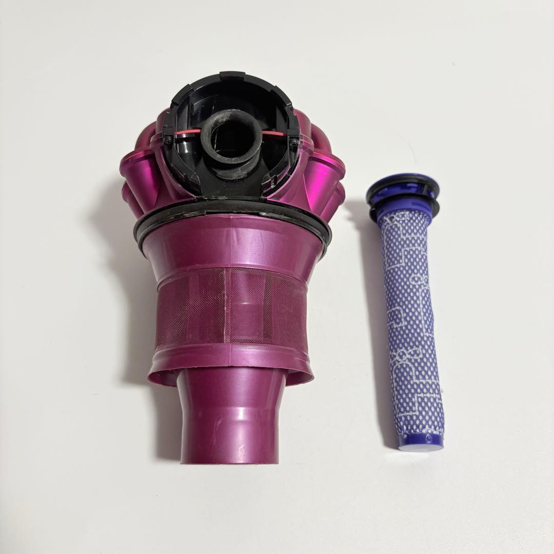 動作確認・分解清掃済】Dyson V6系 DC系 本体 サイクロン部分 ピンク