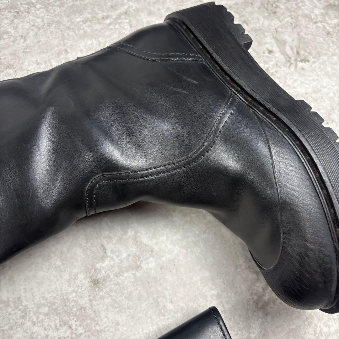 PRADASPORTS プラダスポーツ レザー ロングブーツ 39 ラグソール