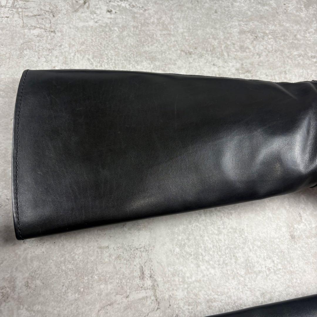 PRADASPORTS プラダスポーツ レザー ロングブーツ 39 ラグソール