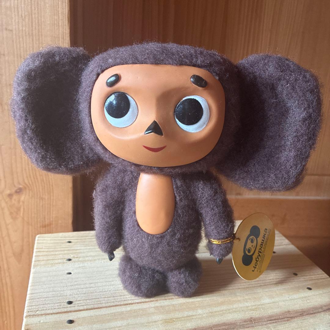 チェブラーシカ ぬいぐるみ オレンジ木箱 - メルカリ