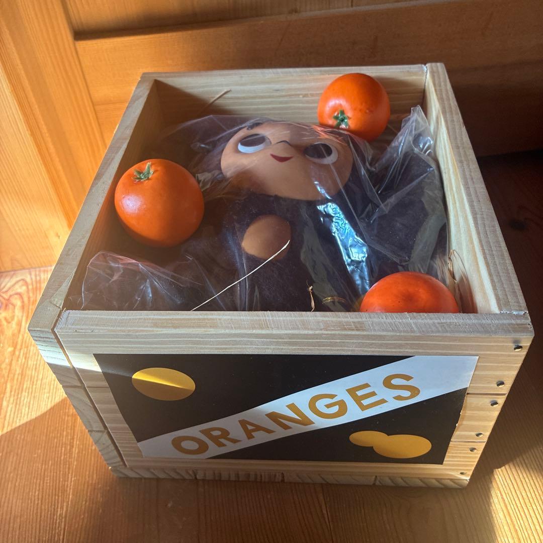 チェブラーシカ ぬいぐるみ オレンジ木箱 - メルカリ