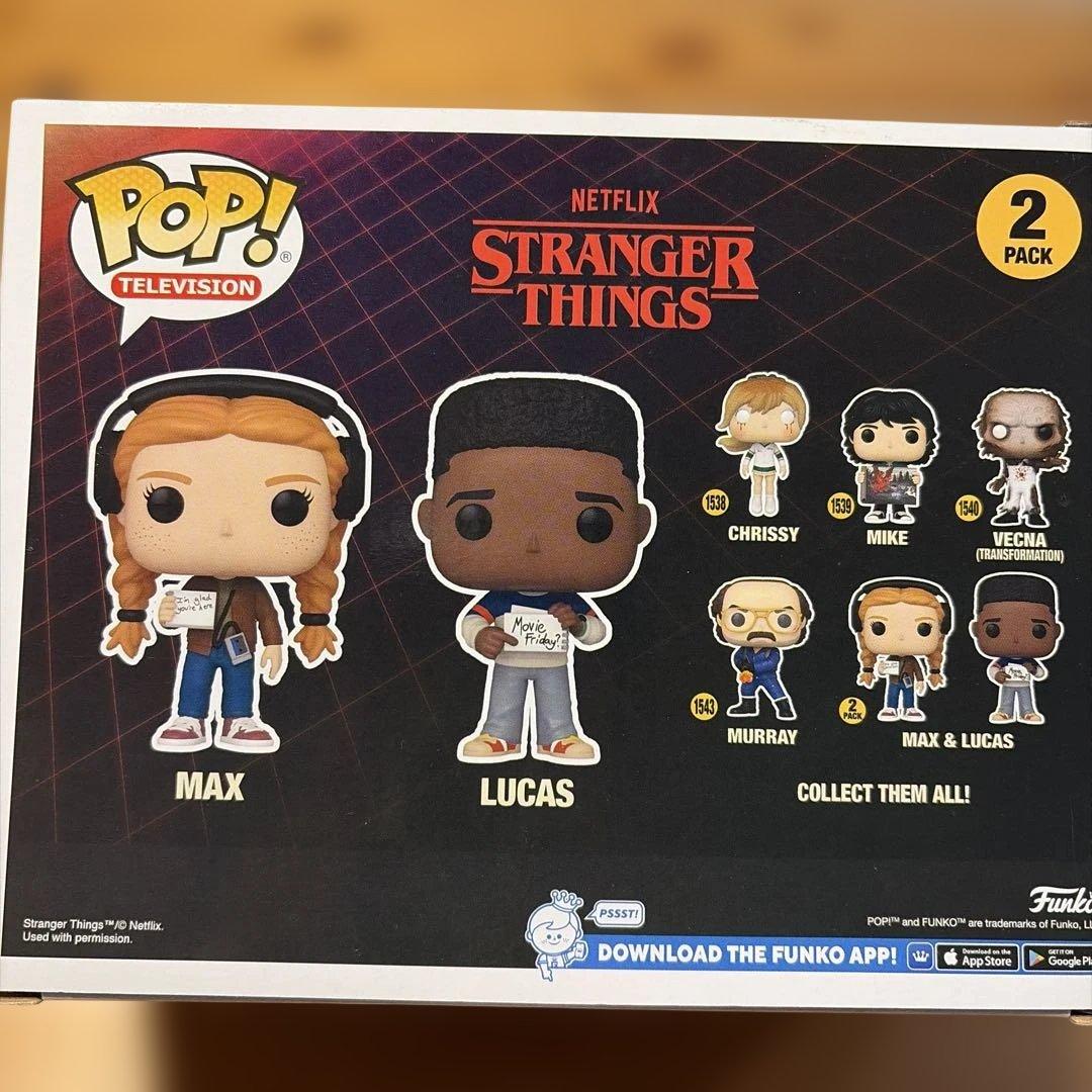 ストレンジャーシングス マックス&ルーカス フィギュア POP TV - メルカリ
