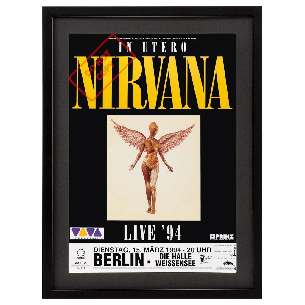 ポスター☆ニルヴァーナ Nirvana☆1994 ドイツ中止コンサート - メルカリ