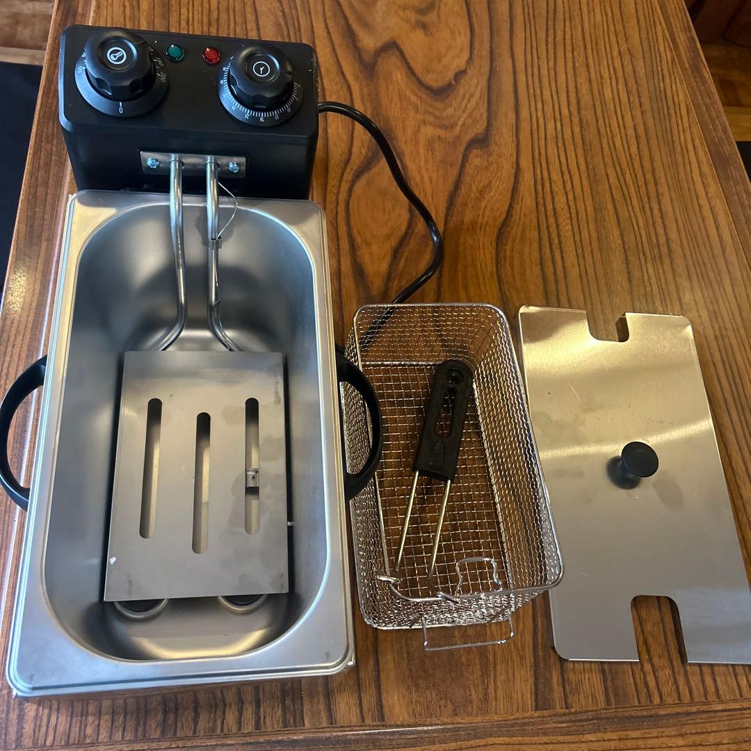 電気フライヤー4L 電気フライヤー FL-DS4 ミニフライヤー 4L 卓上フライヤー 電気 卓上