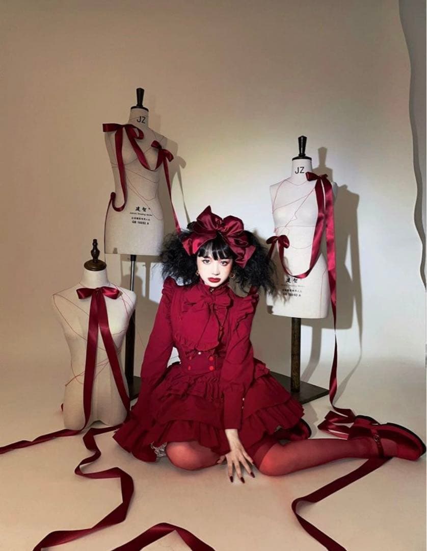 CATCOCOONクラシカルドール 長袖 セットアップ 赤 Lサイズ - メルカリ