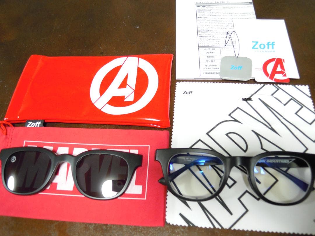 【値下げ不可】 ゾフ 眼鏡 スターク・インダストリーズ アイアンマン 限定品 Zoffからアイアンマンのスターク・インダストリーズをテーマにしたアイ