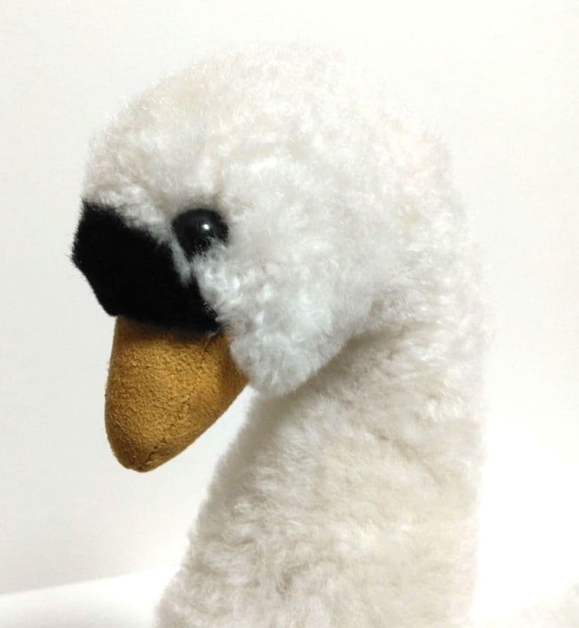 B.B.FAT　白鳥　アルパカウール100％　ハンドメイド　海外製　ぬいぐるみ