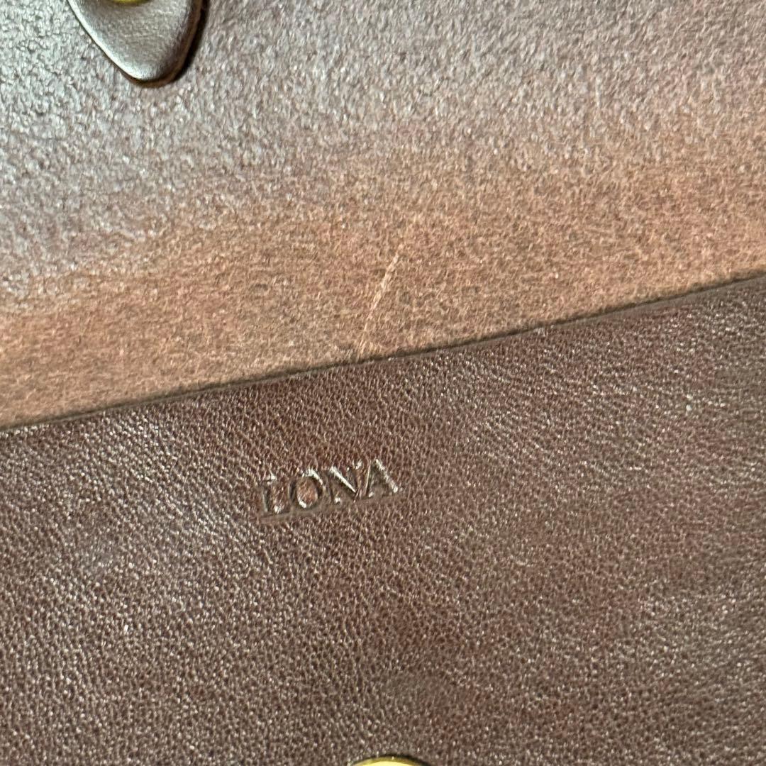 未使用級✨LONA ロナ MILI ミリ ボディーバッグ ブラウニー レザー