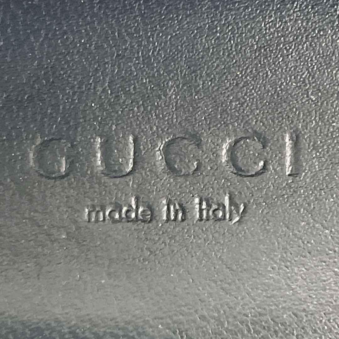 グッチ フラットパンプス シマ シェリーライン バレエシューズ 黒 38 1/2