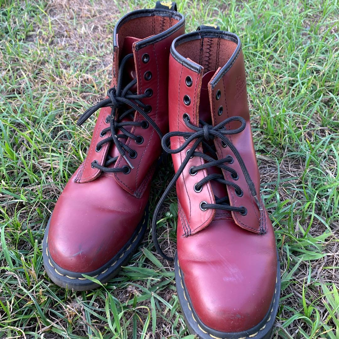 ドクターマーチン UK9 27.5㎝ チェリーレッド ブーツ L108157246 - 靴人気