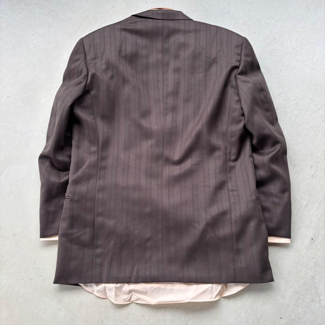 90s☆ヴィンテージ】5点セットアップ ダブルスーツ ダークブラウン