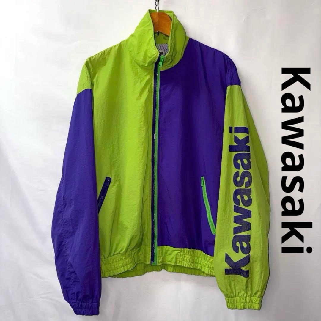 Kawasaki レーシングジャケット ナイロンジャケット 80s 90s - メルカリ