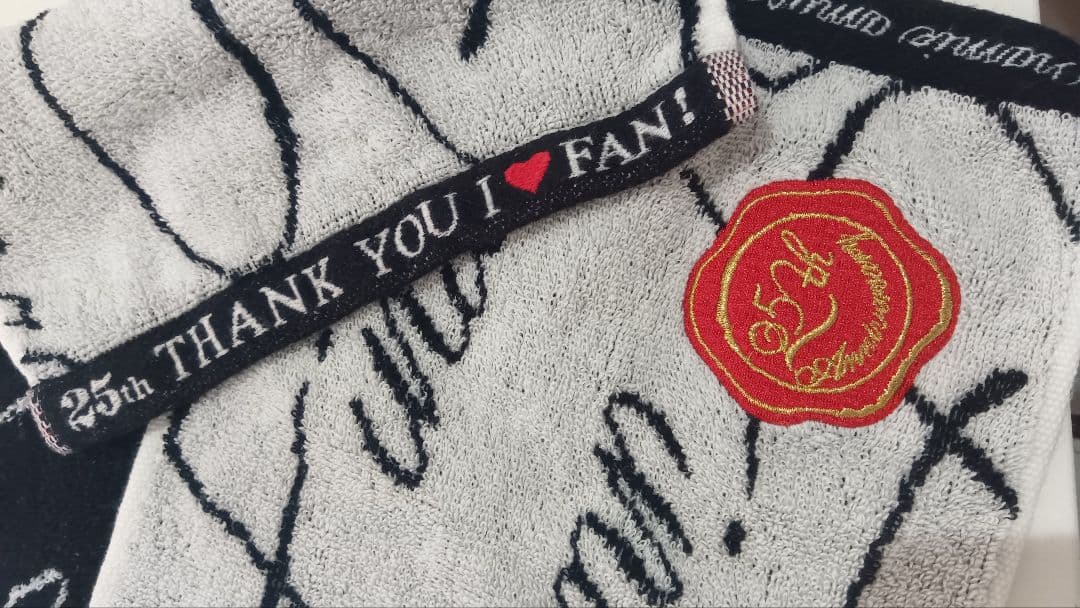 安室奈美恵25th THANK YOU I ❤️ FAN! フェイスタオル - メルカリ
