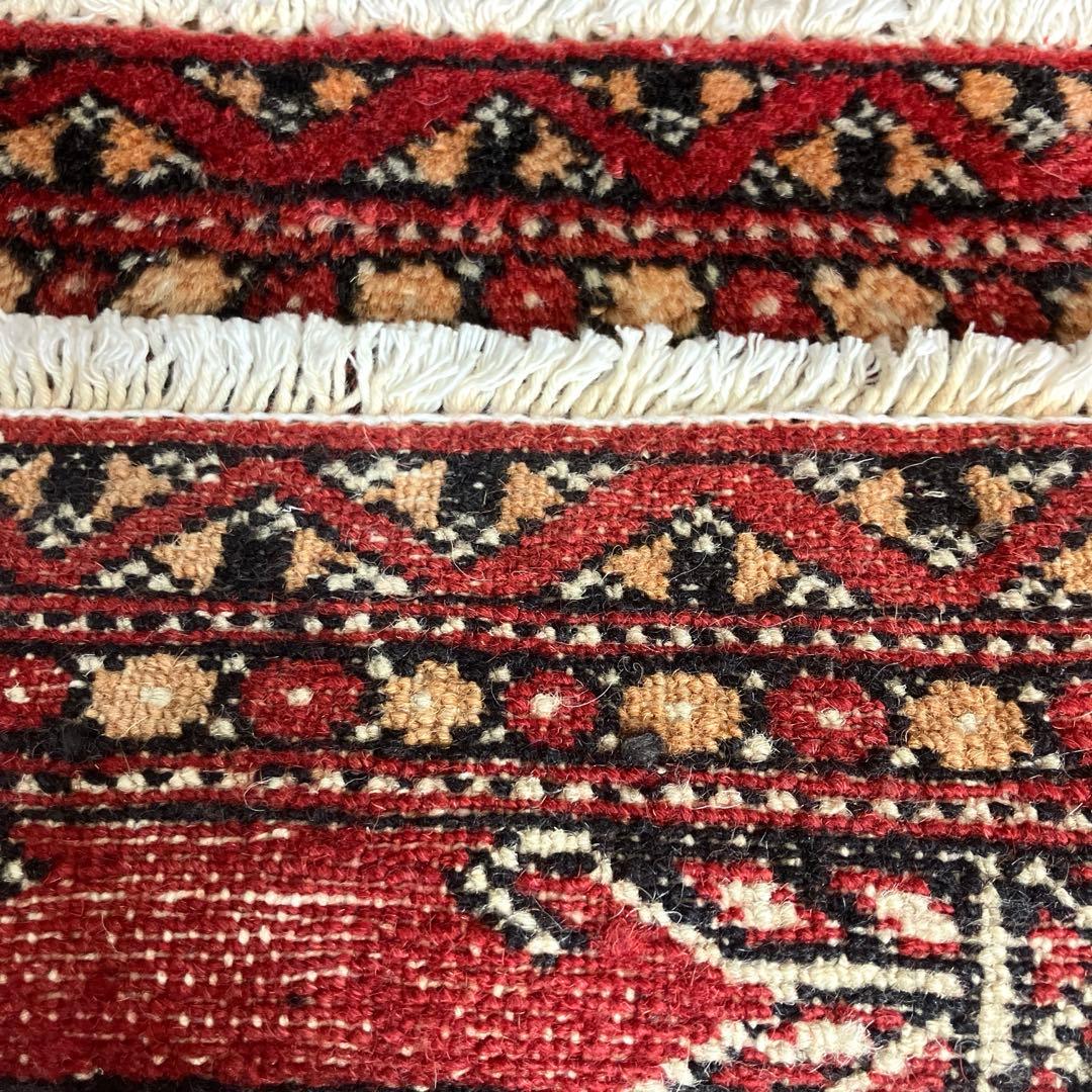 30cmx31ミニラグヴィンテージ トライバルラグパキスタン手織り絨毯