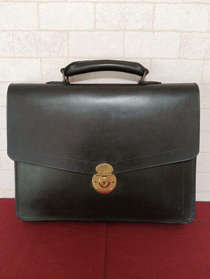 最高級!英国製 Lloyd'sロイズラゲッジ肉厚ブライドルレザー ブリーフ