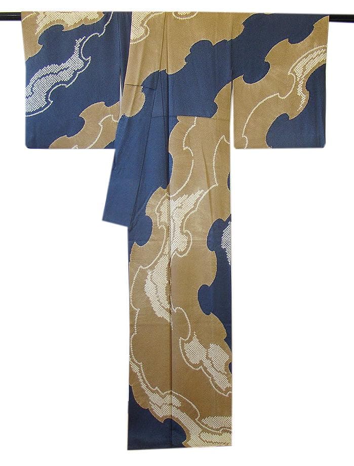 値下げ交渉ＯＫ！紋意匠 絞り入り 訪問着 正絹 Ｂ８１９