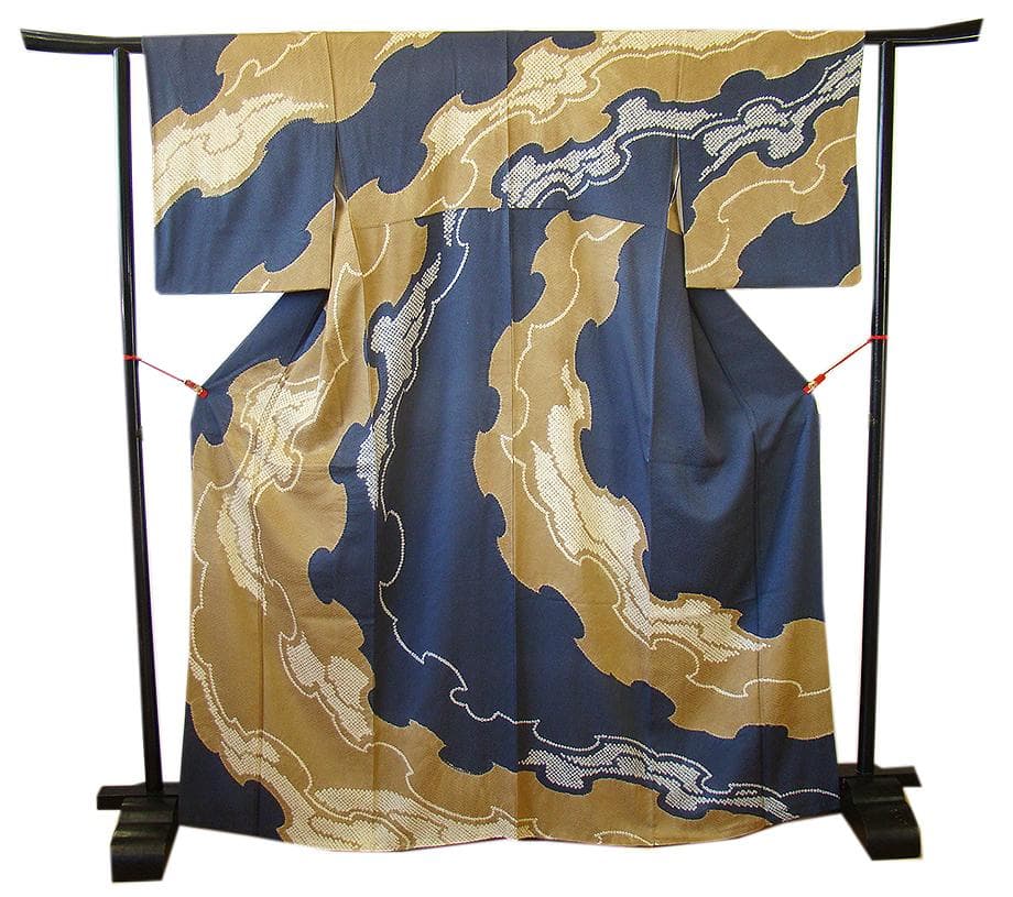 値下げ交渉ＯＫ！紋意匠 絞り入り 訪問着 正絹 Ｂ８１９