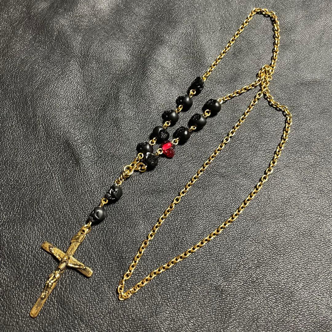 長渕剛 着用 ロザリオ スカル ネックレス 長渕 - メルカリ