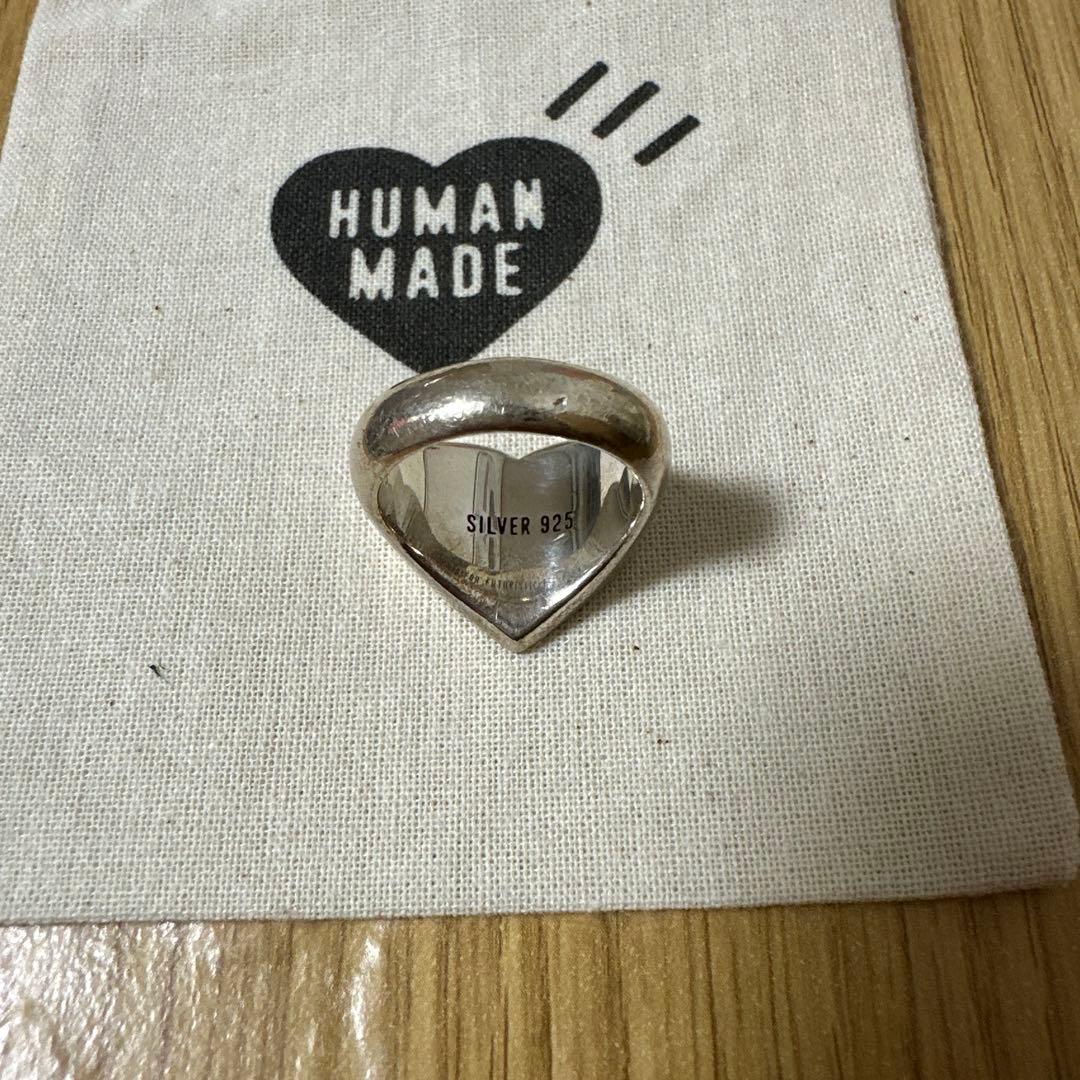 ヒューマン メイド ハート シルバー リング 