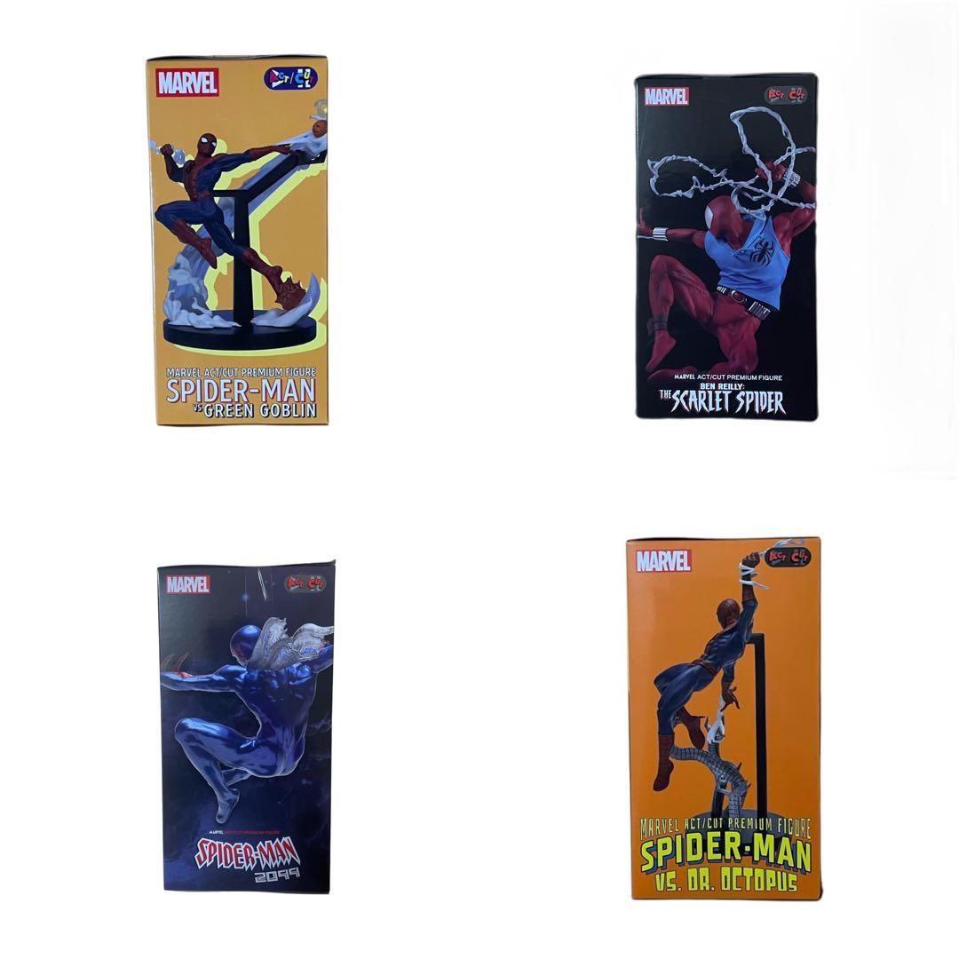 MARVEL ACT/CUTプレミアムフィギュア スパイダーマン 4種セット - メルカリ