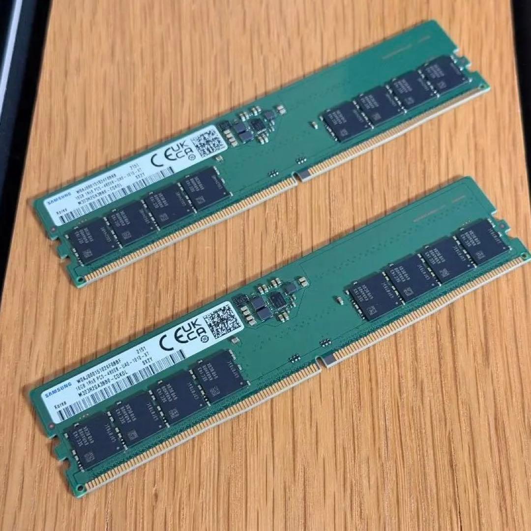 SAMSUNG DDR5メモリ 16GB*2 (32GB) 4800MHz Samsung 16GB DDR5 4800MHz PC5-38400 CL40 SODIMM 1Rx8 1.1V Non-ECC
