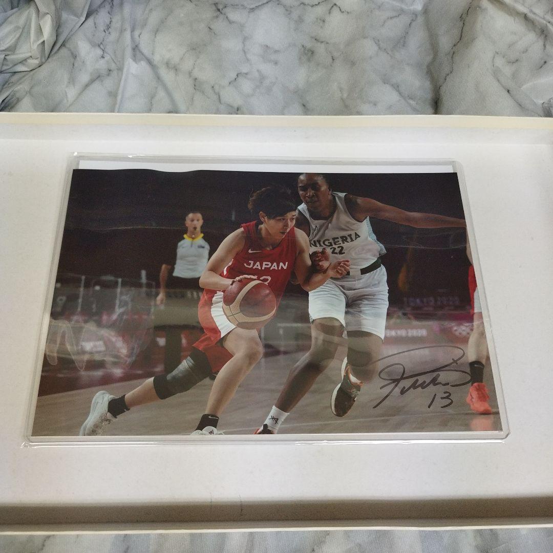 女子バスケットボール日本代表 町田瑠唯 直筆サイン入りフォト 証明書
