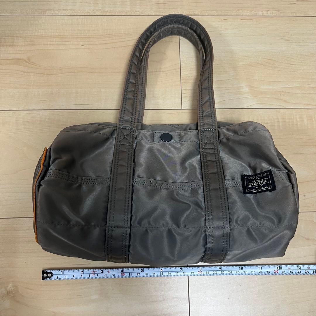 廃盤品】PORTER タンカー ミニボストンバッグ カーキ／セージグリーン