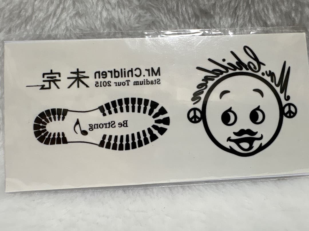 Mr.Children 2004 ミスチルくんピンバッジと2015タトゥーシール - メルカリ