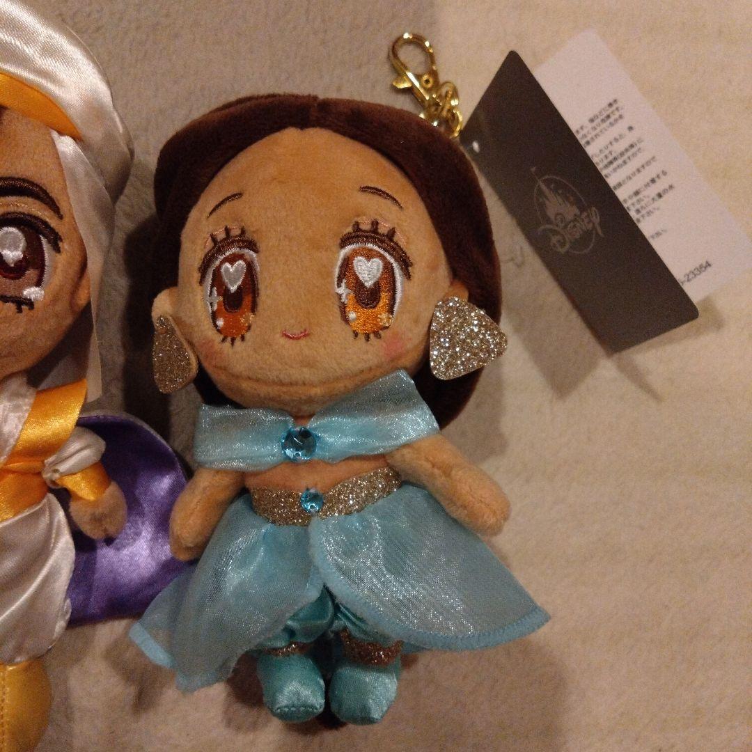 ディズニーストア アラジン&ジャスミンtiny ぬいぐるみキーチェーン