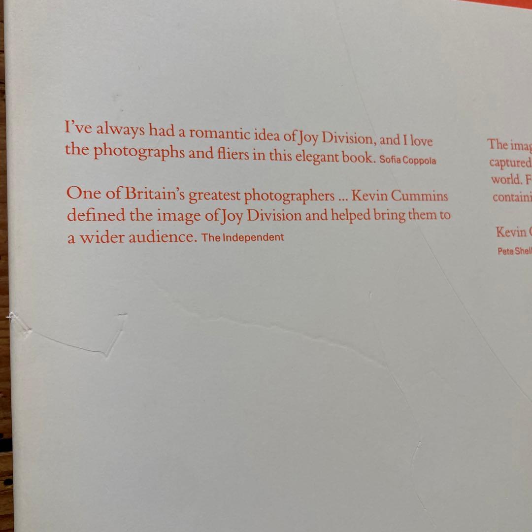 希少 JOY DIVISION「KEVIN CUMMINS」写真集