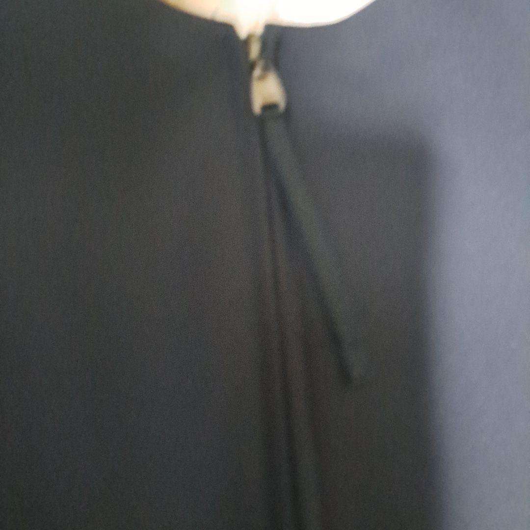 フォクシーニューヨークネイビー Vネック 七分袖ワンピース - メルカリ