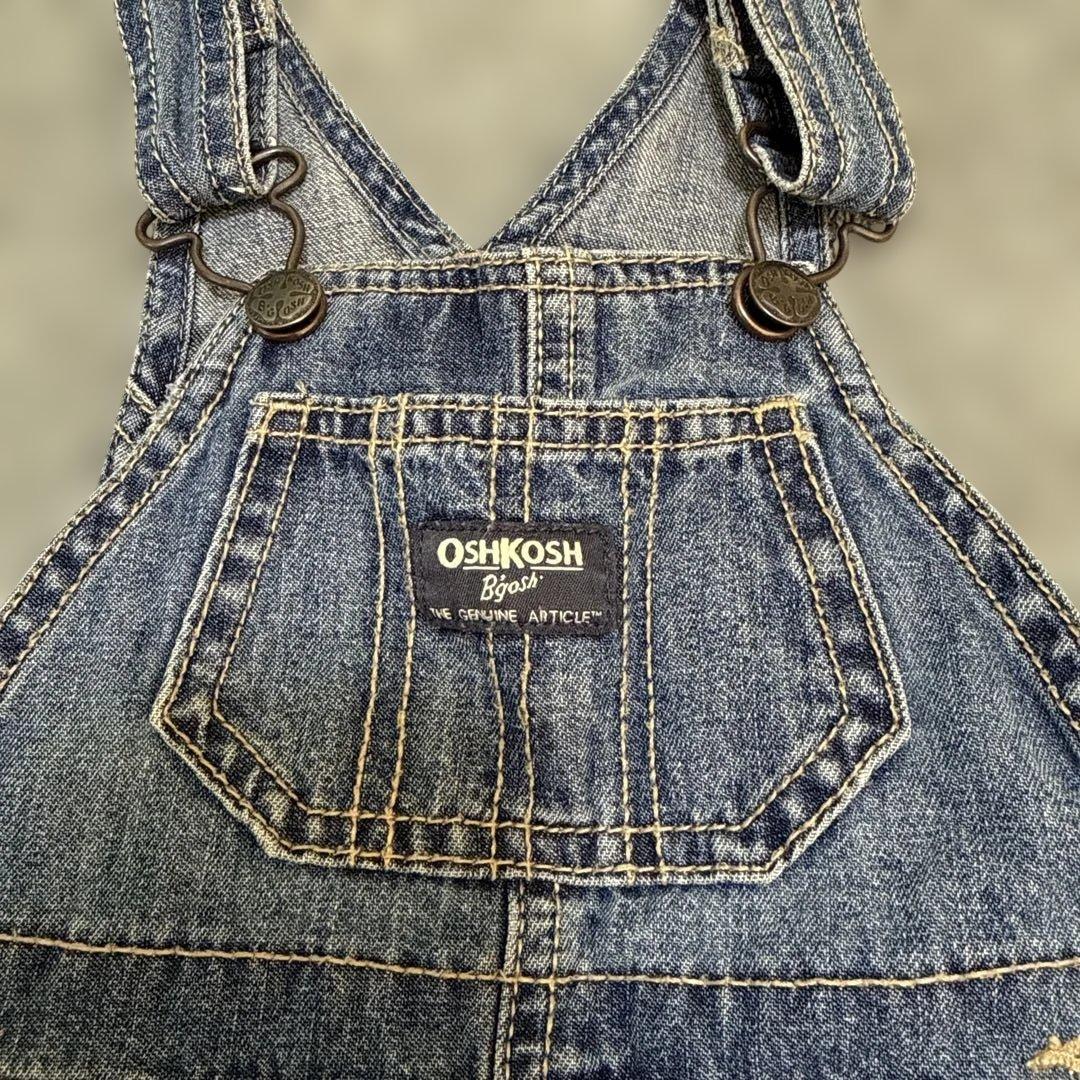 OshKosh B'gosh デニムオーバーオール 9m - メルカリ