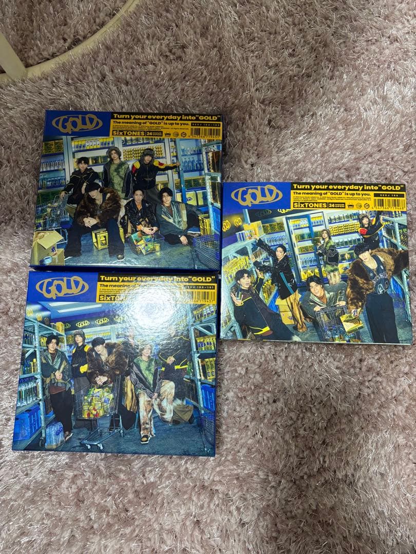 SixTONES GOLD 3形態 DVD版 3形態同時購入DVDセット》 GOLD 【初回A盤+初回B盤+通常盤