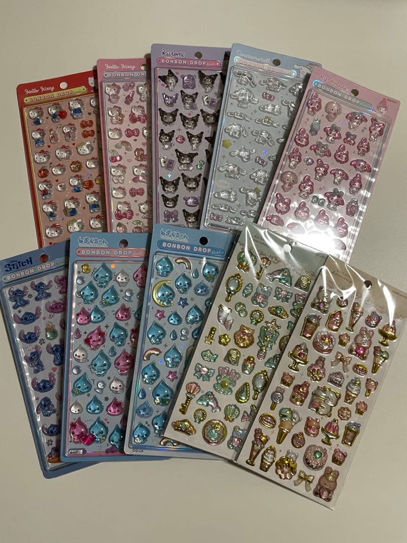 サンリオ　ボンボンドロップシール　第一弾　まとめ売り　しずくちゃん　スティッチ ボンボンドロップシール」がセブンネットで抽選販売！「しずくちゃん 4