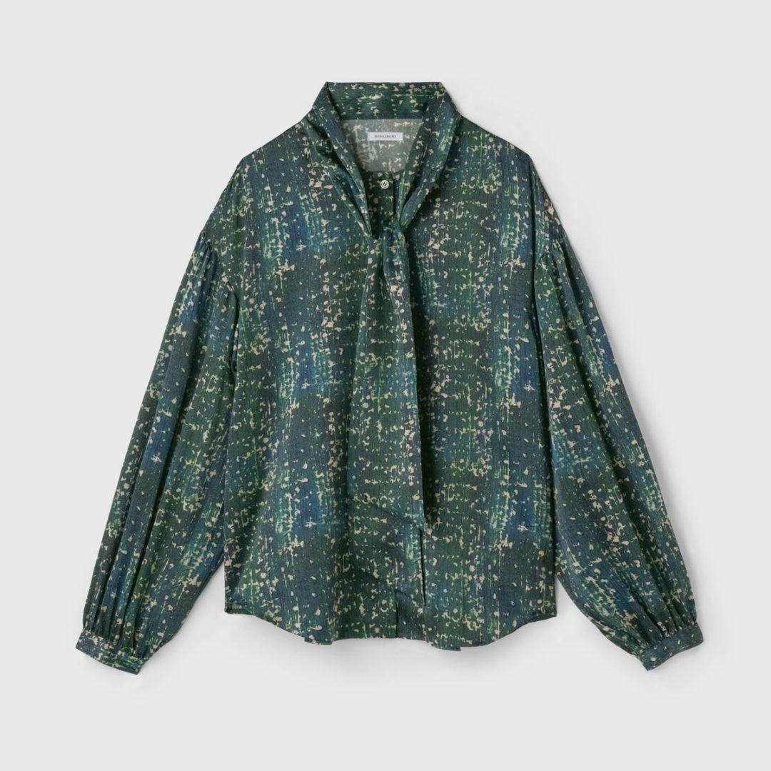 極美品/25AW/HERALBONY/こもれびサテンボウタイシャツ/日本製 - メルカリ