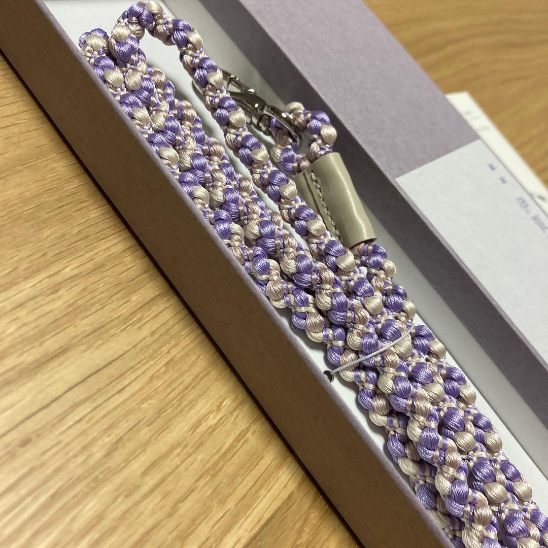 新品未使用 かしゆか商店 伊賀組紐 ストラップ ロング箱ショッパー付