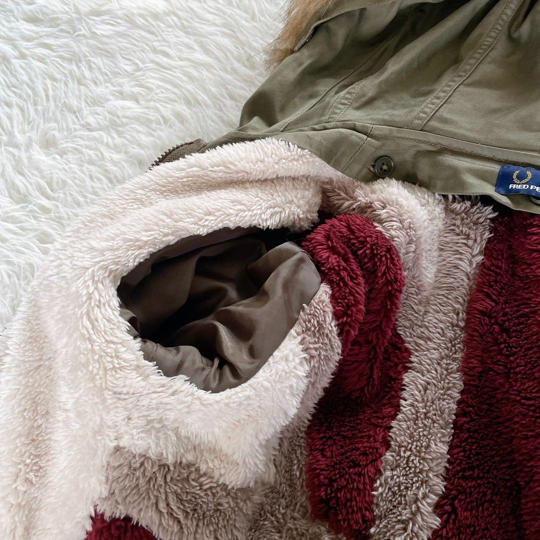 フレッドペリー】英国柄 モッズコート ボアライナー ユニオンジャック