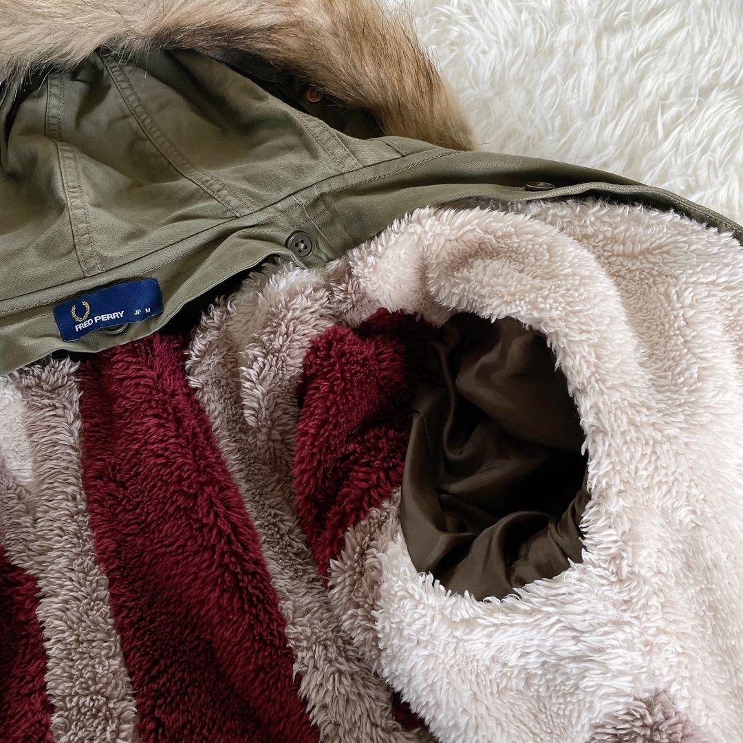 フレッドペリー】英国柄 モッズコート ボアライナー ユニオンジャック