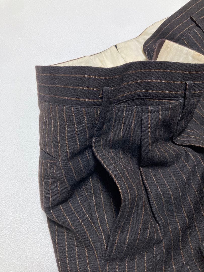 着画有り 60s vintage 昭和 スーツ セットアップ ダブル ウール