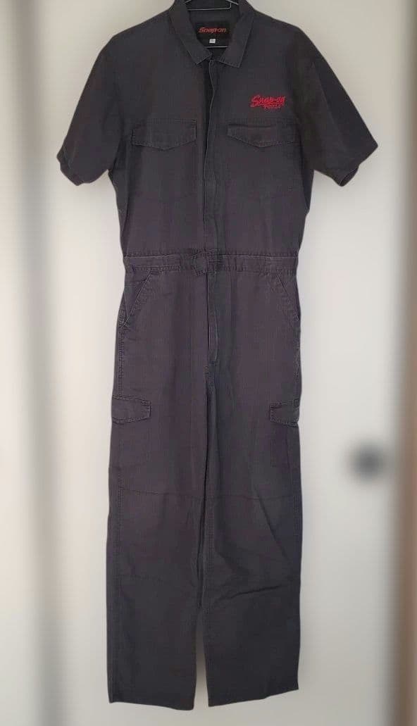 Snap-on オーバーオール Lサイズ　⑩ J.J CAMP つなぎ キッズ 女の子 男の子 難燃 ジャンプスーツ