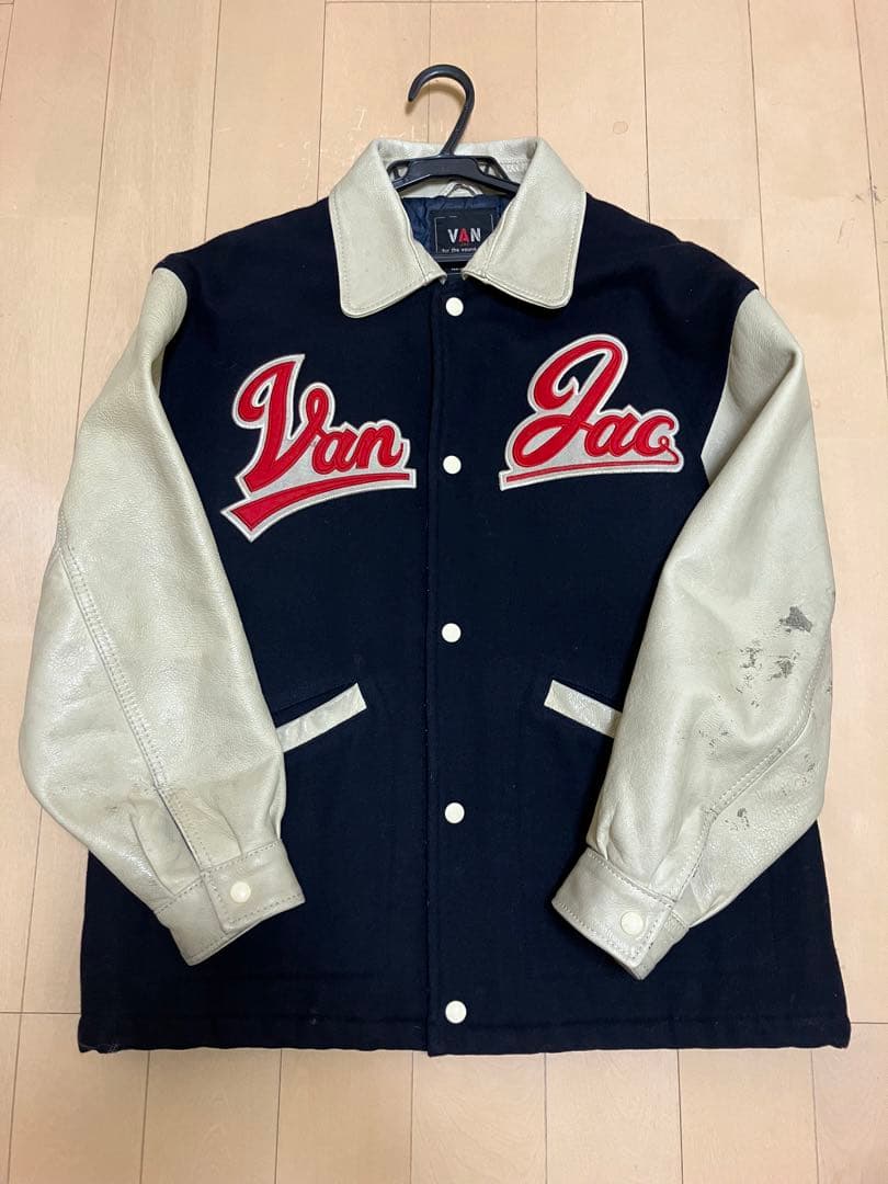 Van Jacket スタジャン F(S) ネイビー/ホワイト - メルカリ