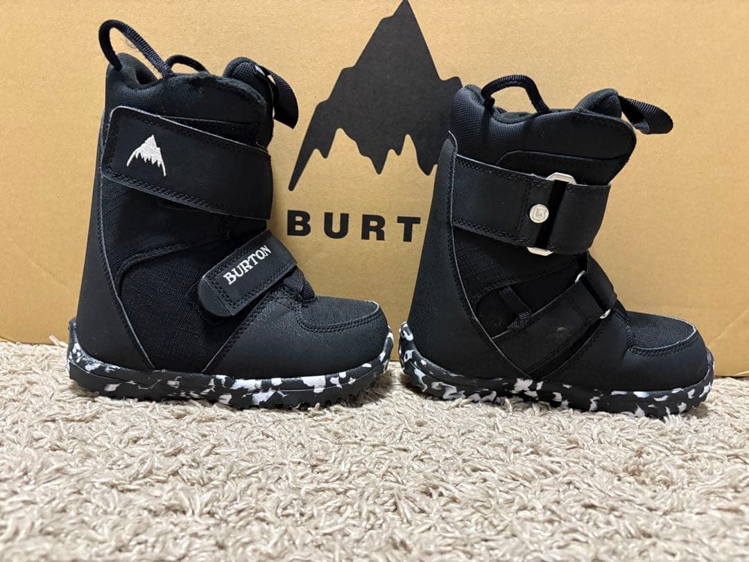 17.5cm Burton 子ども用スノーボードブーツ ブラック
