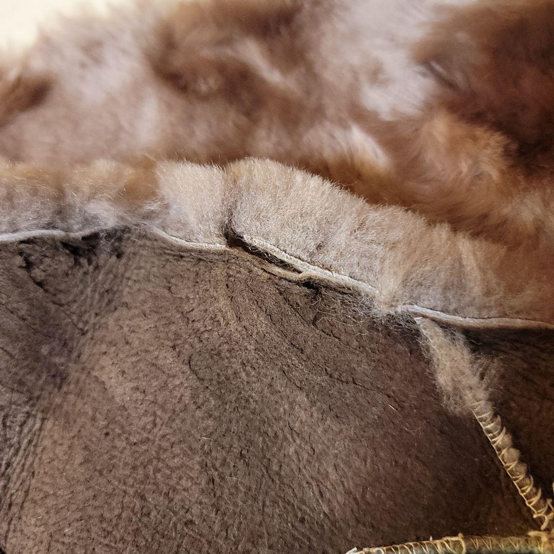 ご契約済みです！ 3枚 ムートンラグマット パンダ座布団ヴィンテージ