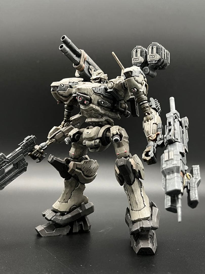 30MM アーマードコア6 ナイトフォール 部分塗装ウェザリング仕上げ
