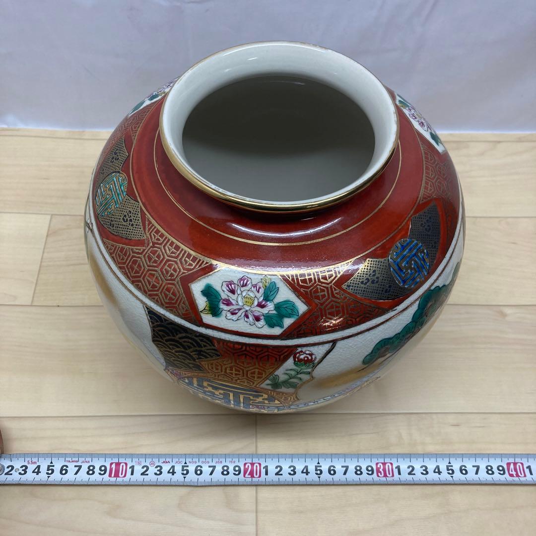 九谷焼 壺 九谷焼/泰幸 手描き壺 花瓶 鉢 - メルカリ