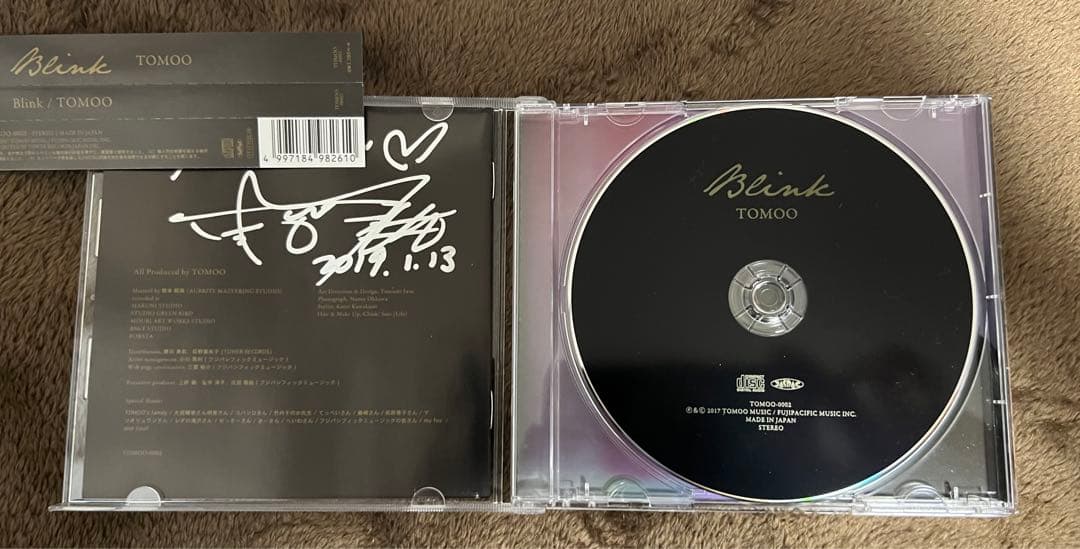 廃盤 希少CD TOMOO Blink 直筆サイン入り 状態並程度 - メルカリ